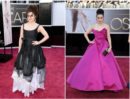 Vestidos Extravagantes para alfombras Rojas como Helena Bonham Carter